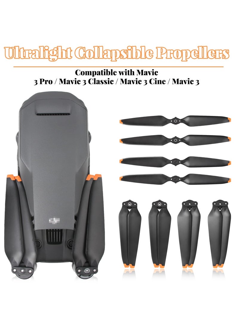 كابتن تيك Propeller for DJI Mavic 3 Pro/Mavic 3 Cine/Mavic 3/ Mavic 3 Classic, Drone Replacement Prop Blades Low Noise CW & CCW Props Accessories (8 Pack) - Image 2