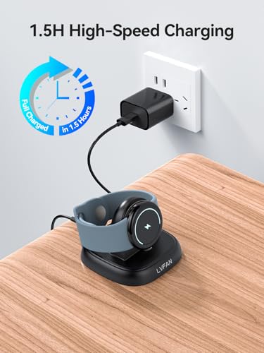 LVFAN Charger Stand Dock for Pixel Watch 3/2 & Fitbit Versa 4/3, Sense 2 - Replacement Accessories with Cable - Image 3