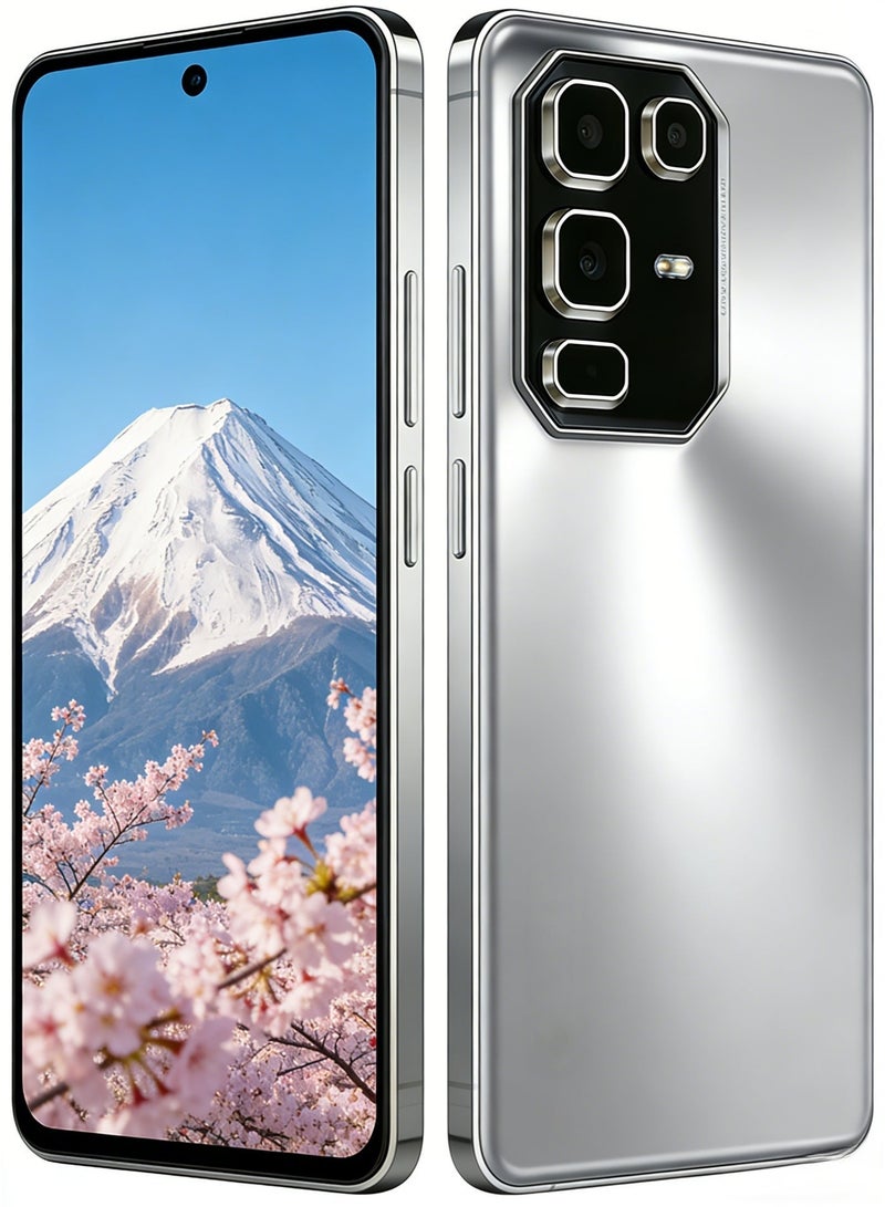 CCIT NOTE60 Pro 5G Smartphone, 6.8-inch Display, 6GB RAM, 128GB ROM, 6000mAh Battery - Silver - Image 2