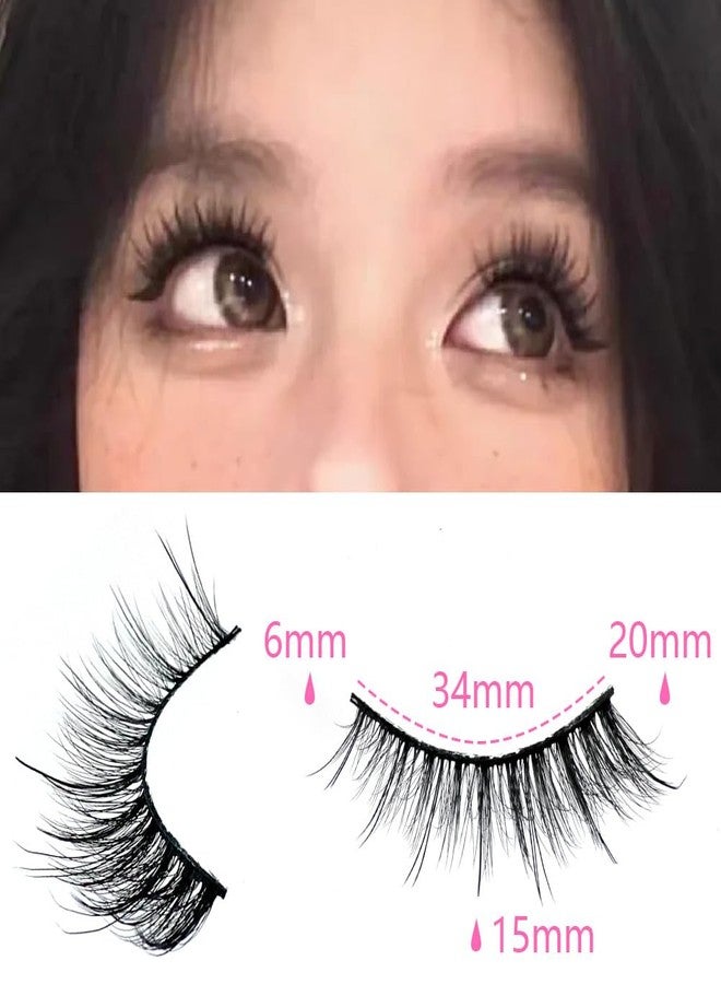 Azenlo False Eyelashes 48 Pairs Faux Mink Lashes 14mm Wispy Lashes 3D Fluffy Cat Eye Lashes Pack Bulk Wholesale Strip Lashes(style 48-041) - Image 2