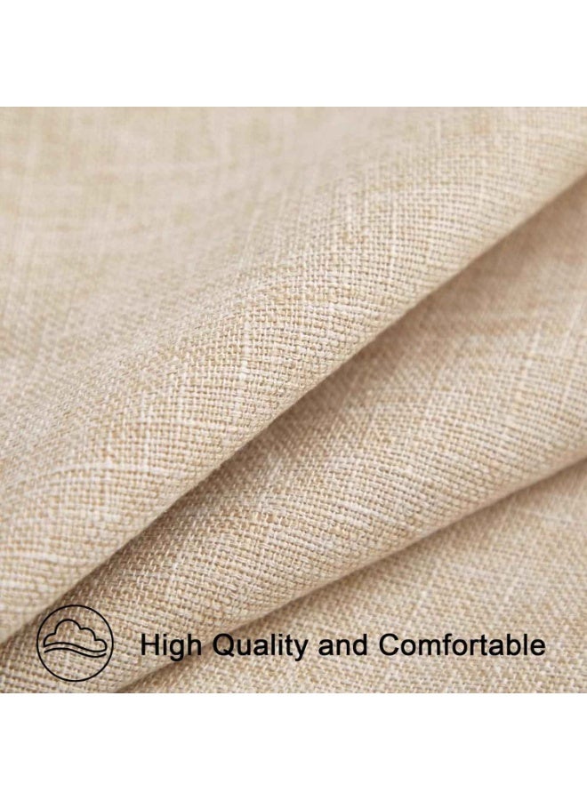 2pcs,Throw Pillow Covers,Linen Cushion Covers 45x45cm,Beige Throw Pillow Covers for Sofa, Couch, Bed,Breathable & Decorative - Image 4
