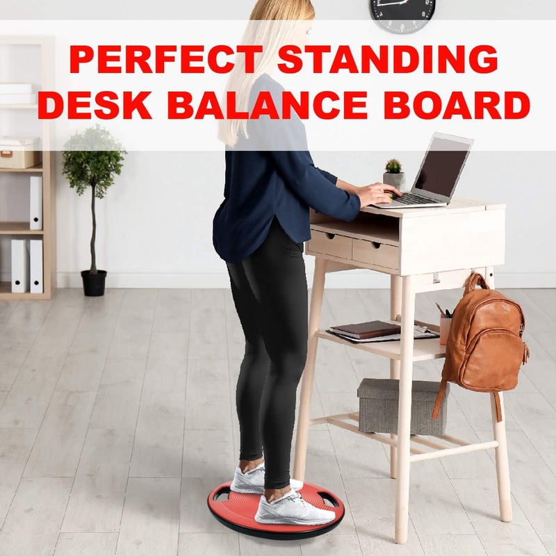 Yes4All Upgraded Wobble Balance Board, 16.34" TPE Non-slip, Stability Board for Home Gym, Standing Desk & Physical Therapy - Image 5