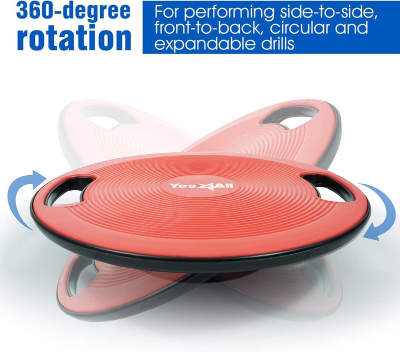 Yes4All Upgraded Wobble Balance Board, 16.34" TPE Non-slip, Stability Board for Home Gym, Standing Desk & Physical Therapy - Image 4