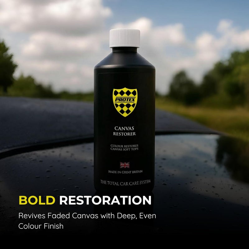 PROTEX World Convertible Soft Top Canvas Restorer Black 1ltr. - Colour Restores Like New - Image 4