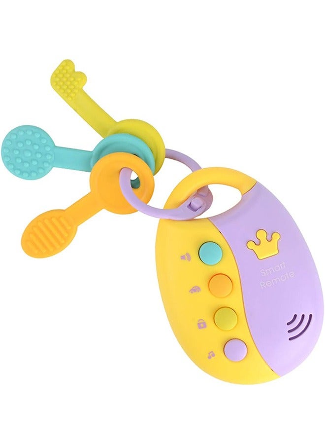 joyzzz Baby Music Smart Car Remote Key, Early Education Teething Toy with Lights and Sounds, - Image 1