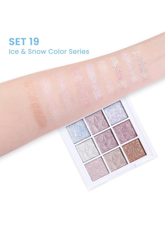 CAKAILA Eye Shadow Palette Makeup,Pink White Purple Glitter Shimmer Sparkle Warm Pastel 9 Colors Eye Shadow Palette,Nude White Cream Eyeshadow Palette Colorful Long Lasting Waterproof Naturing-Looking  - Image 4
