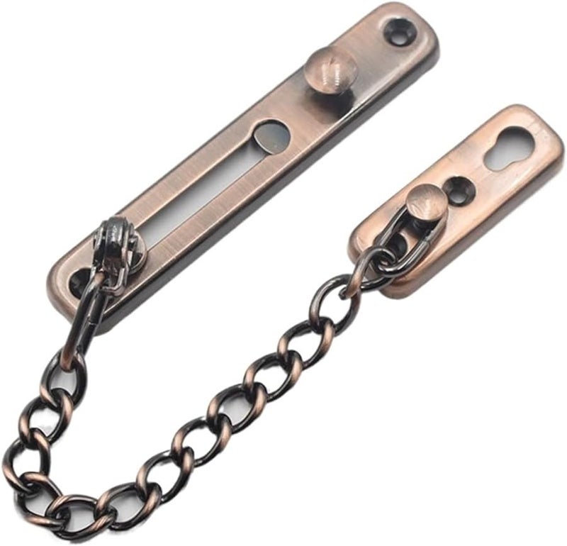 Thickened Stainless Steel Solid Security Bolt Door Safety Guard Brown B - Image 1