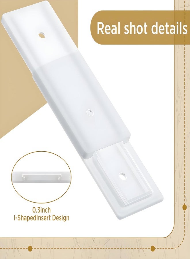 YOMITH Self-Adhesive Punch-Free Socket Holder, Wall Mount Plug-in Power Strip Fixer, Extension Power Board Holder for Home & Office (Pack of 2, White) - Image 3