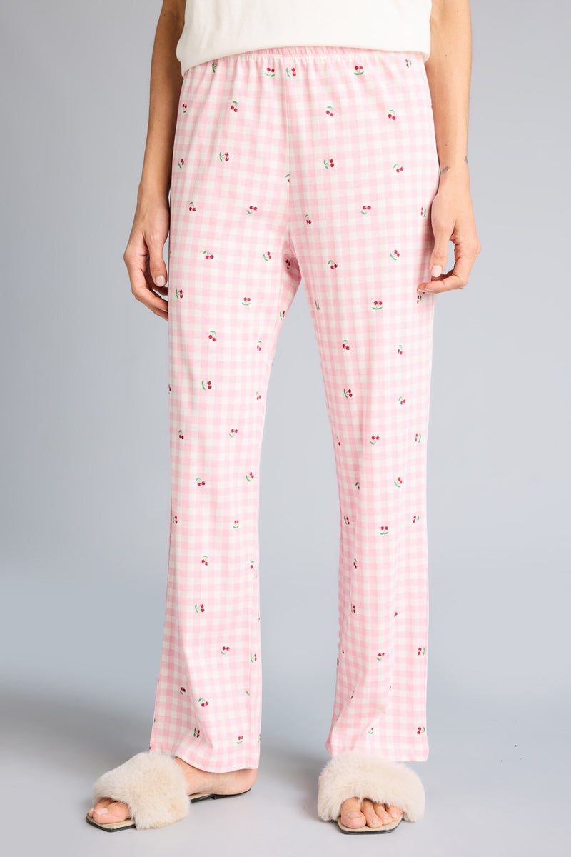 ديفاكتو طقم بيجاما قصة عادية نص كم - قطعتين - Image 5