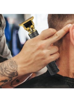 Buffer ® Vintage Look Powerful USB Rechargeable Manual Shaver with 4 Different Heads  - Image 3