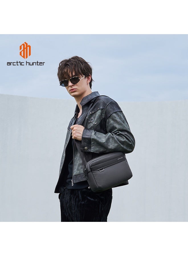Arctic Hunter Men's Crossbody Bag Model KB00944 - Casual Anti-Theft Messenger Bag with Padded Compartment for 9-inch Tablets and iPads, Adjustable Shoulder Strap Handbag, and Smart Organizer for Daily and Travel Essentials - Image 2
