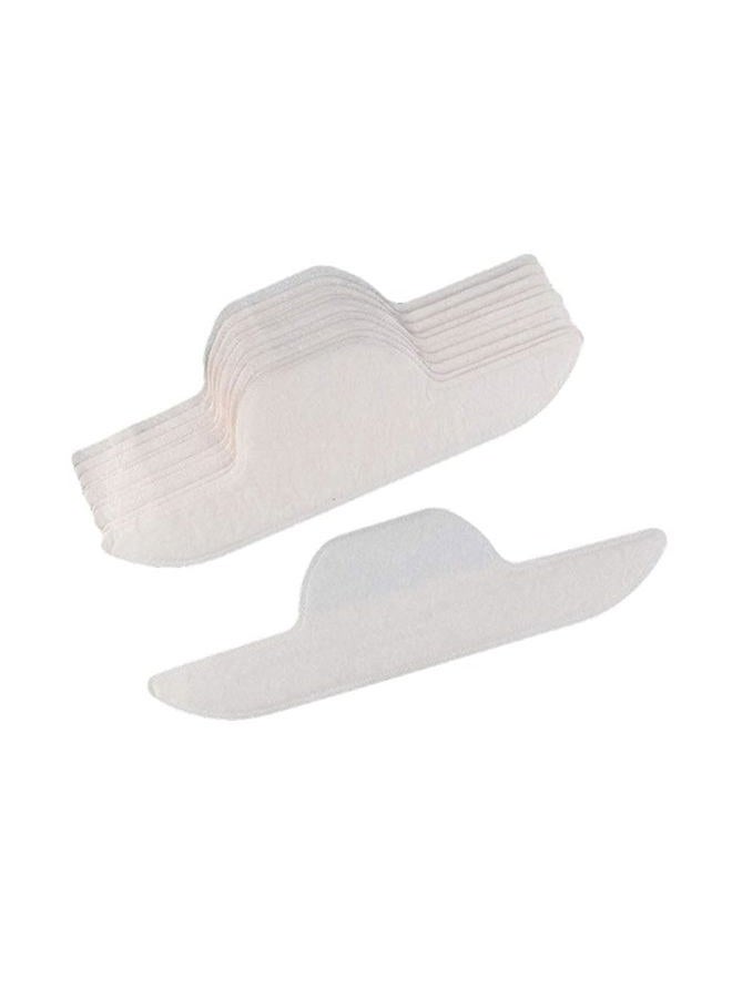 AKOAK 10 Pcs Shirt Neck Pad, Disposable Absorbent Perspiration Collar Stickers, Invisible Collar Protector, Absorbent and Antiperspirant Stickers Keep Collars Dry, Suitable for Men and Women  - Image 1