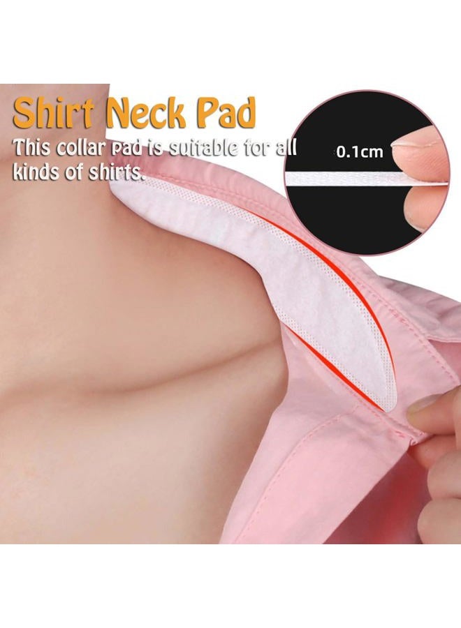 AKOAK 10 Pcs Shirt Neck Pad, Disposable Absorbent Perspiration Collar Stickers, Invisible Collar Protector, Absorbent and Antiperspirant Stickers Keep Collars Dry, Suitable for Men and Women  - Image 5