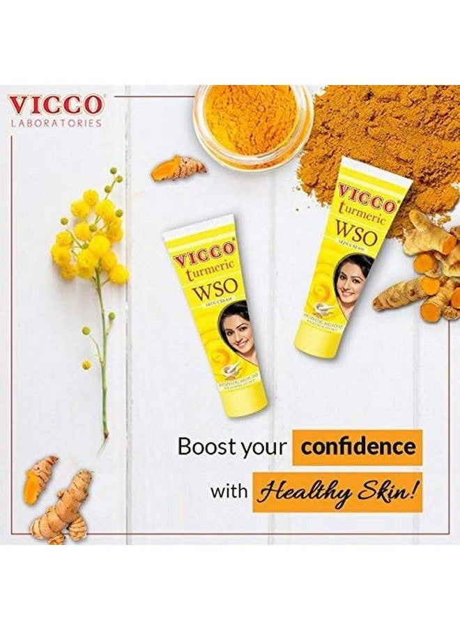 VICCO Turmeric No Pimples Pack Of 3 Turmeric Cream With Foam Base(70Gm) Turmeric Wso Cream(60Gm)  - Image 5