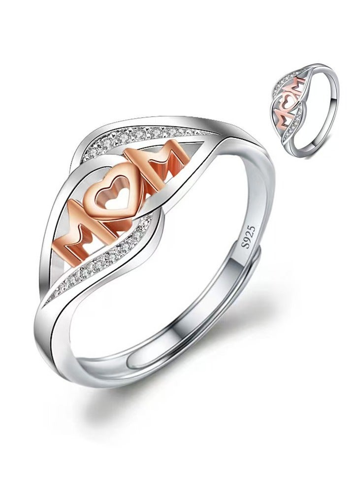 Akali Love Pledge 1 Carat Moissanite Classic White Gold Open Wedding ring - Image 1