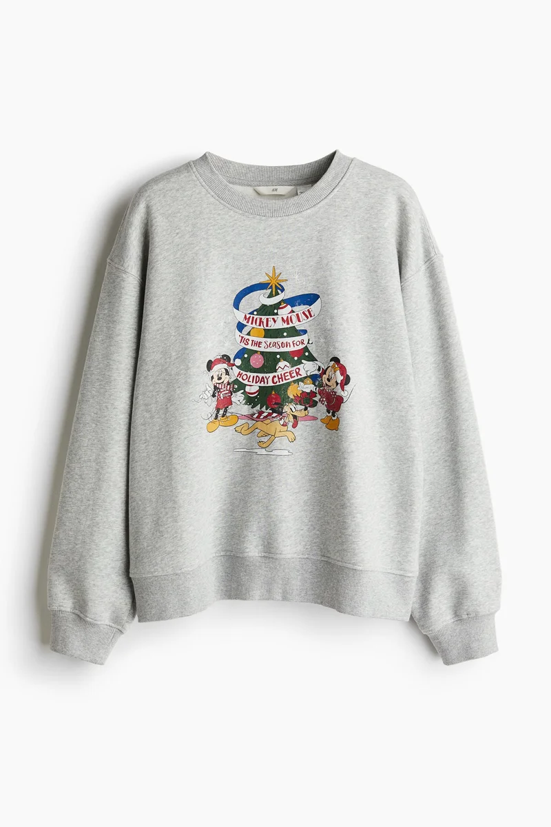 اتش اند ام Motif-Detail Sweatshirt