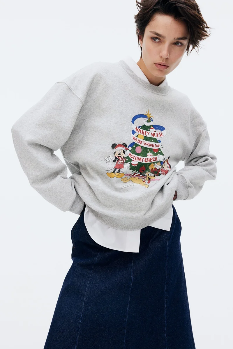 H&M Motif-Detail Sweatshirt