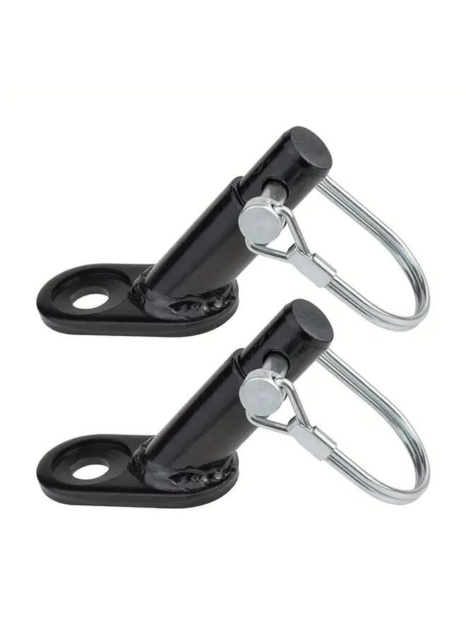 2 Pack Heavy Duty Bike Trailer Coupler Hitch with Adjustable Stainless Steel Hooks Secure Locking - Image 1