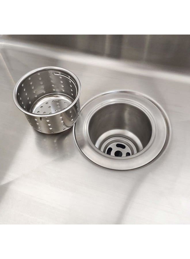 GZILA Kitchen Sink Drain Basket Only, 3-inch Basket for Kitchen Sink Strainer Replacement, Deep Cup with Handle, SUS 304 Stainless Steel - Image 4
