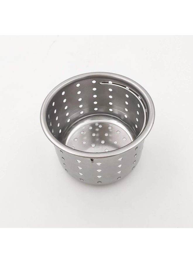 GZILA Kitchen Sink Drain Basket Only, 3-inch Basket for Kitchen Sink Strainer Replacement, Deep Cup with Handle, SUS 304 Stainless Steel - Image 2