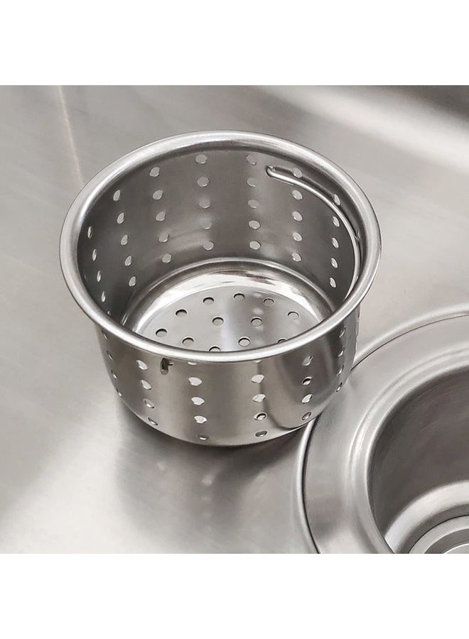 GZILA Kitchen Sink Drain Basket Only, 3-inch Basket for Kitchen Sink Strainer Replacement, Deep Cup with Handle, SUS 304 Stainless Steel - Image 1