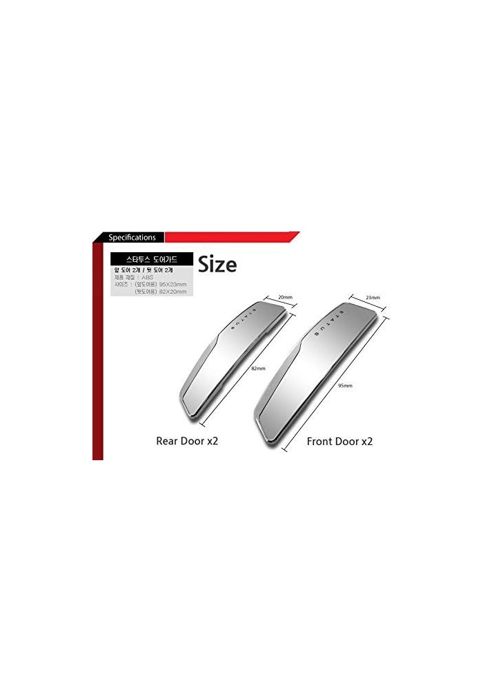 GotoShop STATUS 4Pcs High Glossy Slim Door Edge Guards - Image 2