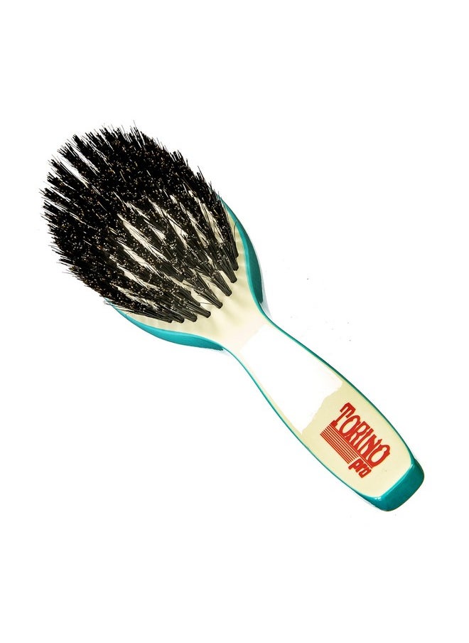 TORINO PRO WAVE BRUSHES BY BRUSH KING - Torino Pro Wave Brush 221 Oval Long Handle Hard Bristles Reinforced Bristles Great For Wolfing To Manage Your 360 Waves - Image 1