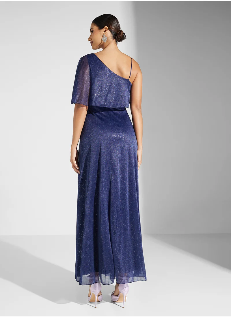 Ella Limited Edition One Shoulder Shimmer Dress