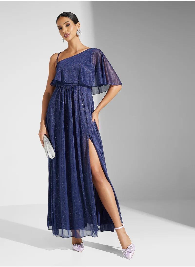 Ella Limited Edition One Shoulder Shimmer Dress