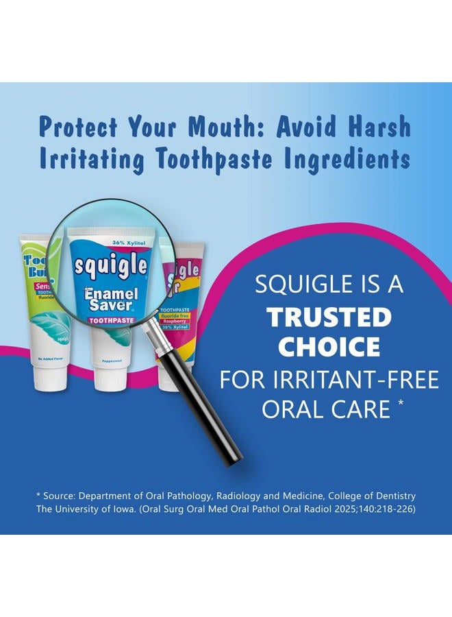 Squigle Enamel Saver Toothpaste Peppermint 4 oz. - Image 3