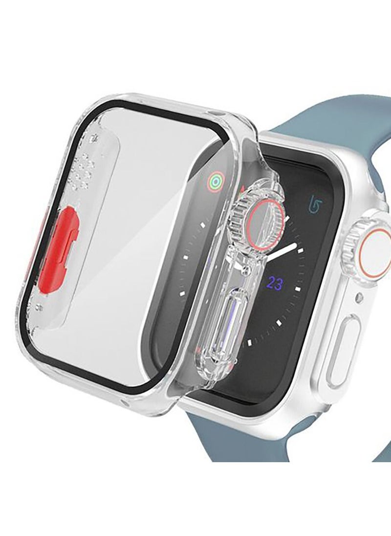 Generic - Protective Changer Case For Apple Watch 45mm Change To Ultra Apple Watch Style Cover With Crown PC Protective Case- Transperent - Image 1