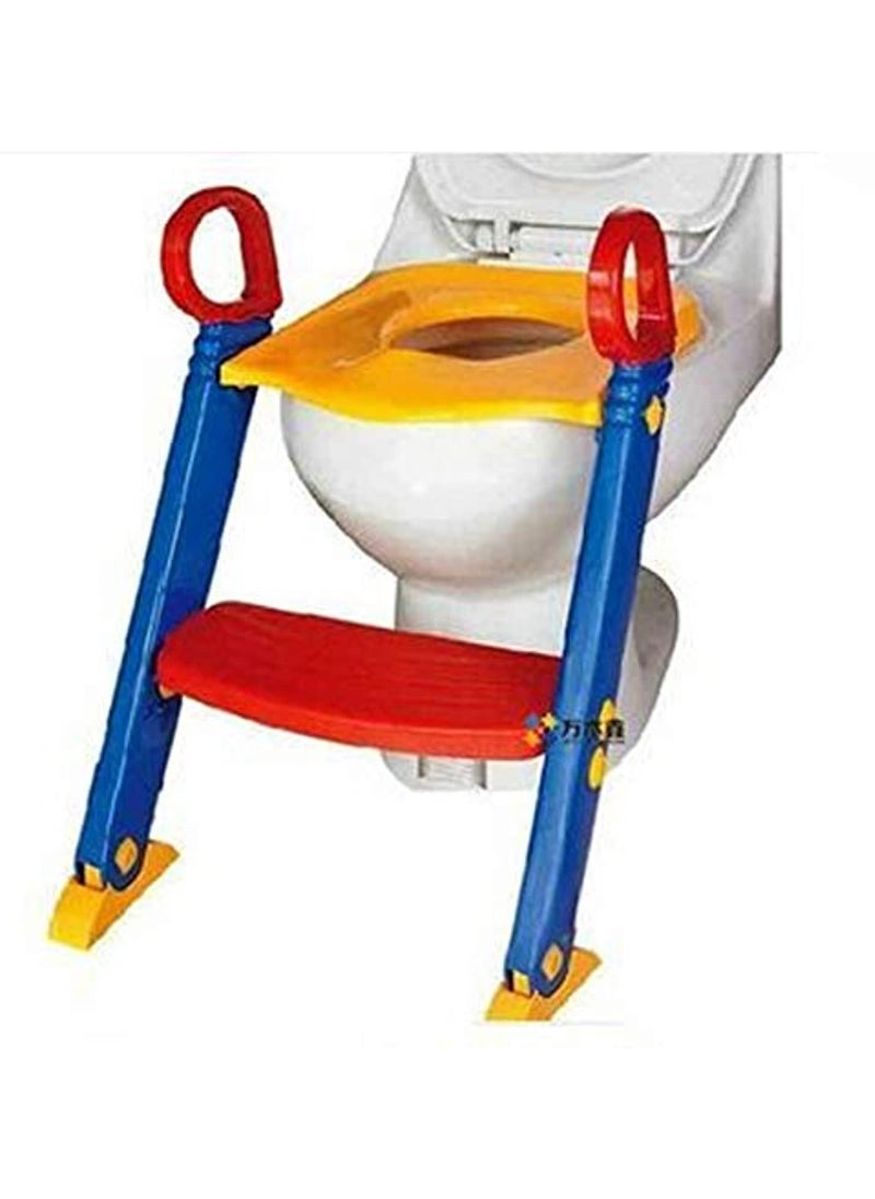 BLOOMING TIME Lightweight Foldable And Portable Baby Toilet Step Stool Ladder for baby  - Image 1