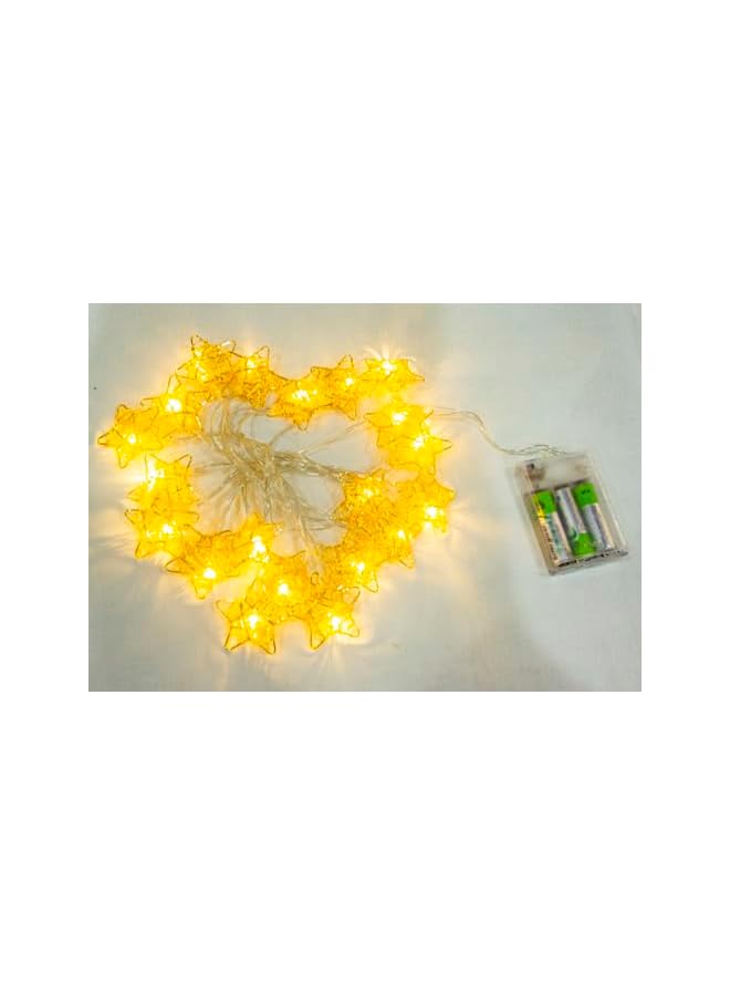 The Bros Ramadan Eid Star String Lights, 6.5 Feet 20 LEDs Eid Mubarak Palace Lantern Lamp for Islamic Indoor Outdoor Home Garden Decoration (Warm White) Battery operated  - Image 3