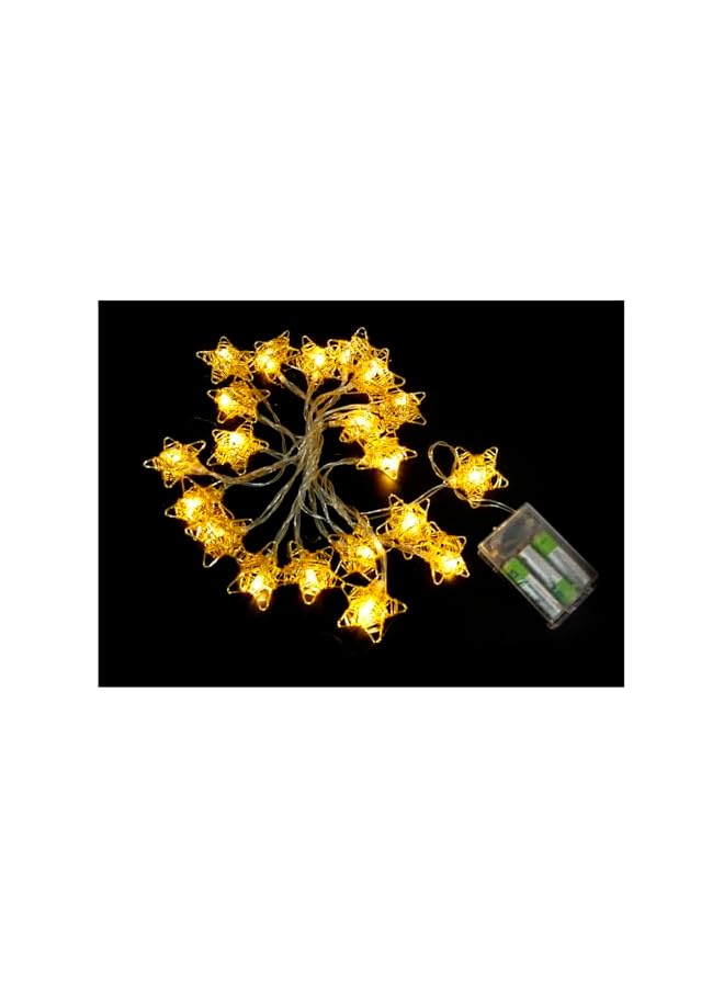 The Bros Ramadan Eid Star String Lights, 6.5 Feet 20 LEDs Eid Mubarak Palace Lantern Lamp for Islamic Indoor Outdoor Home Garden Decoration (Warm White) Battery operated  - Image 2
