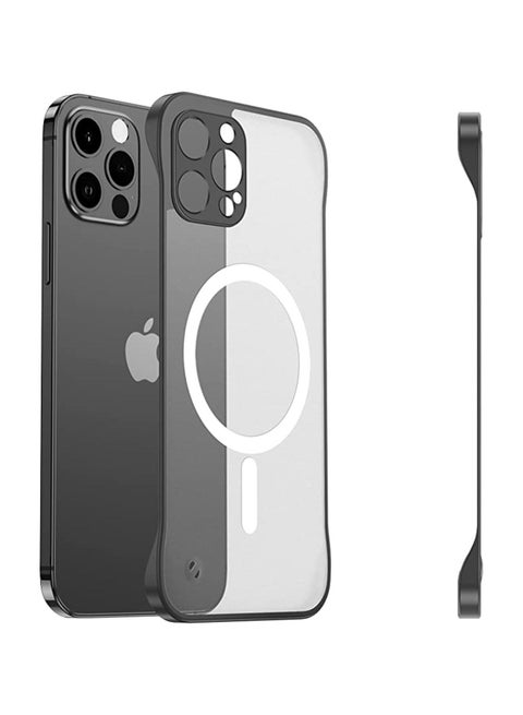 Slim Case for iPhone 14 Pro Max Compatible with MagSafe Ultra Thin Frameless Case Anti-Yellow Shockproof Magnetic Cover Black