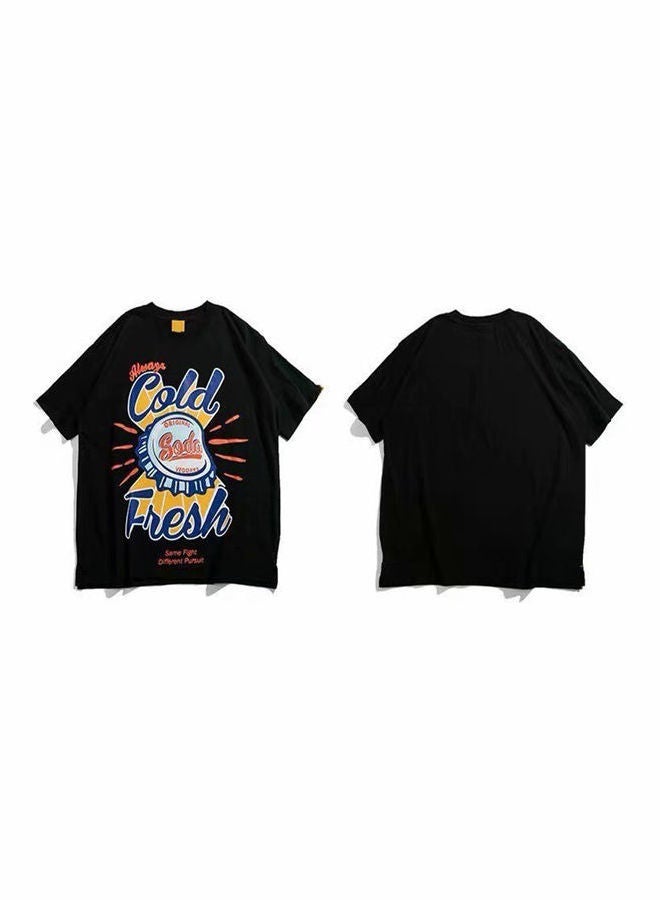 NIBEMINENT Back Printed T-shirt Black/Orange/Blue  - Image 5