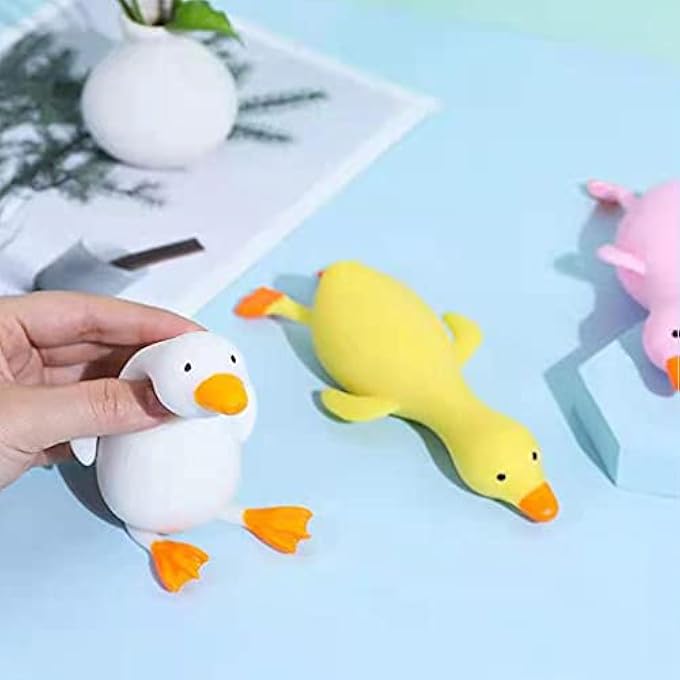 DAIMANPU Kids Party Favor Set Sensory Fidget Toy Assortment for Adults Toddlers Pressure Release Squishy Ball Push Bubble Duck - Image 3