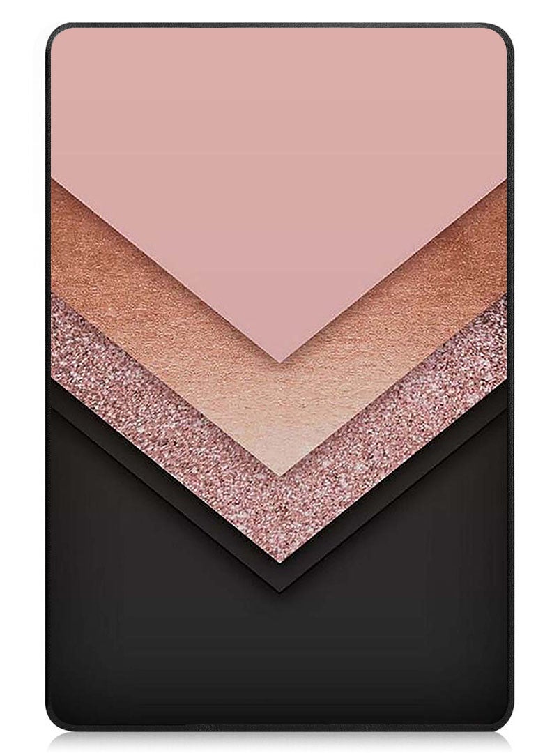 Theodor Protective Flip Case For Realme Pad 2 With Trifold Stand Auto Wake Sleep Shockproof Cover black golden & pink copy - Image 1