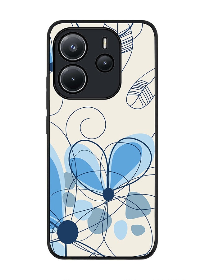 Stylizedd For Xiaomi Redmi Note 14 4G 4G Case,Slim fit Camera Protection, Shockproof Thin Phone cover  - Daisy Lines  - Image 1