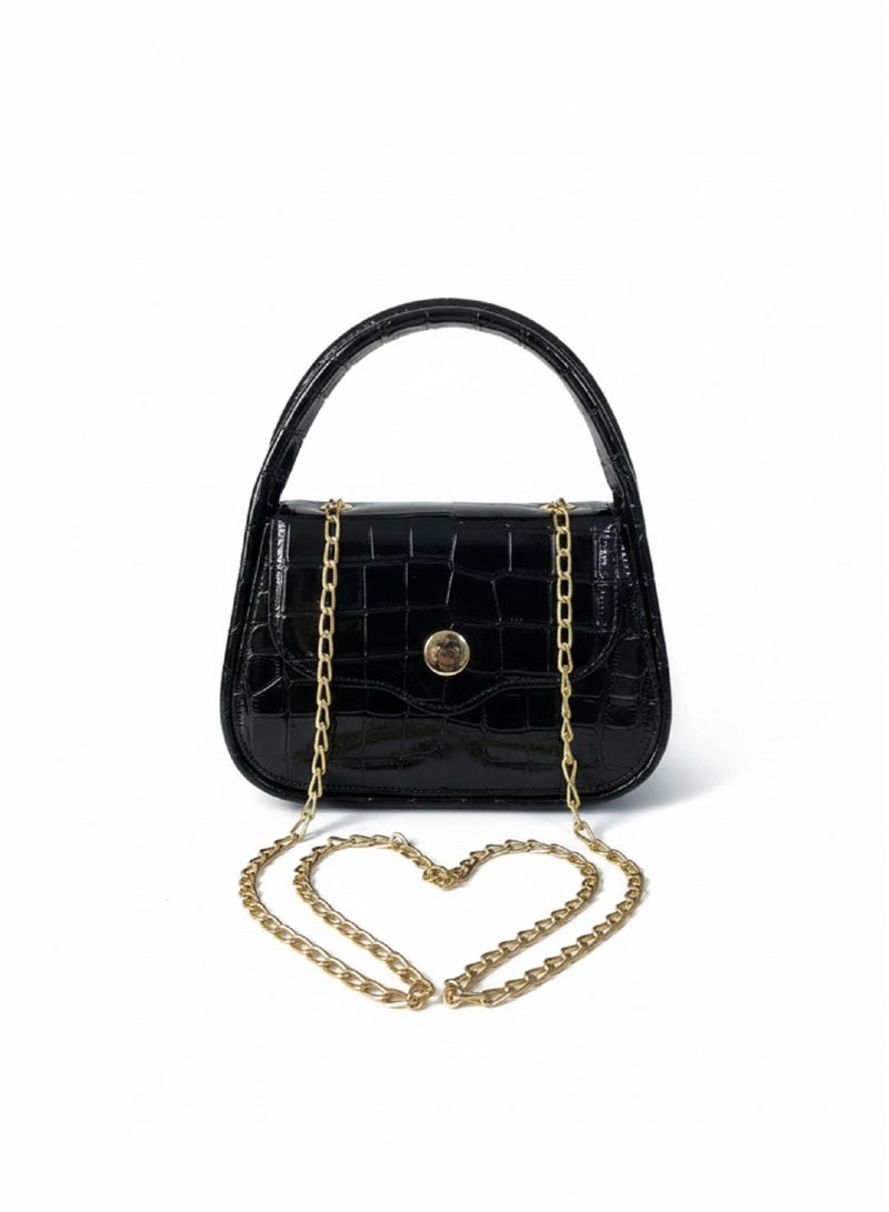 Vbranda Elegant croc leather bag BA-24 - Image 1