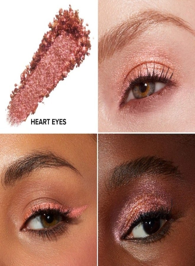 Too FacedCosmetics TOO FACED Disco Crush High Shine Glitter Eye Shadow + Face Sparkle Heart Eyes - Shifting Warm Rose Gold Sparkle 1.5g - Image 2