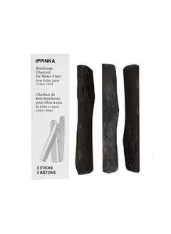 IPPINKA Binchotan Charcoal Water Purifying Sticks For Greattasting Water From Kishu Japan Each Stick Filters Up To 2 Liters Of Water 3 Sticks  - Image 2