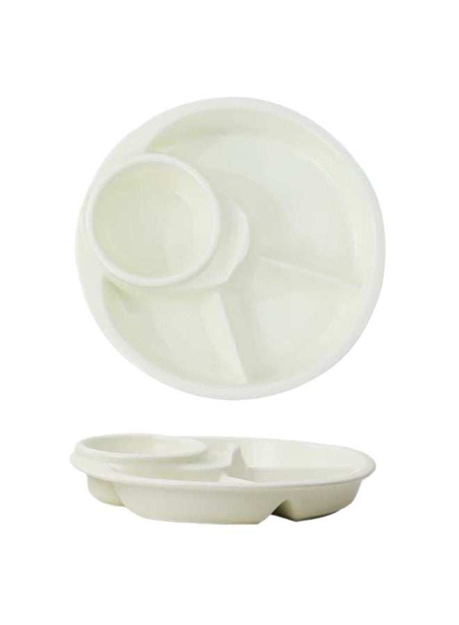 Reusable Compartment Plate Portion Control Plate Compact Holder Plate Reusable Kids Food Tray 4 Compartment - Image 1