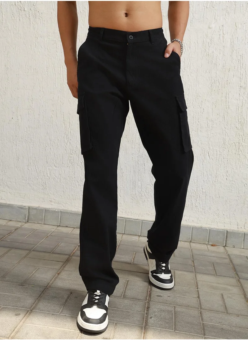 هوبرهولمي Men Black Trousers