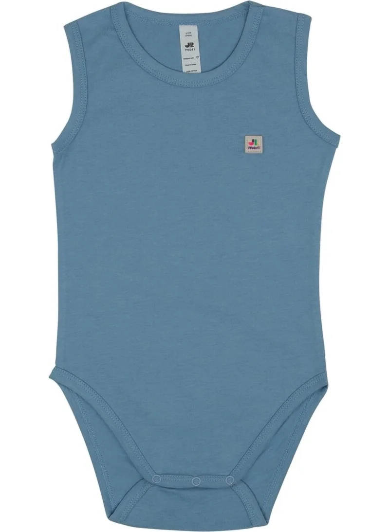 Jrmori Basic Sleeveless Body with Snap Detailed Logo