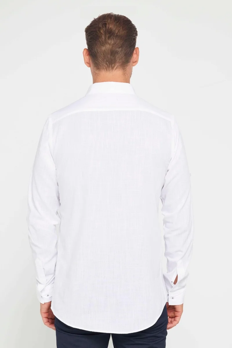 تودورس Slim Fit Long Sleeve Kirya Shirt -