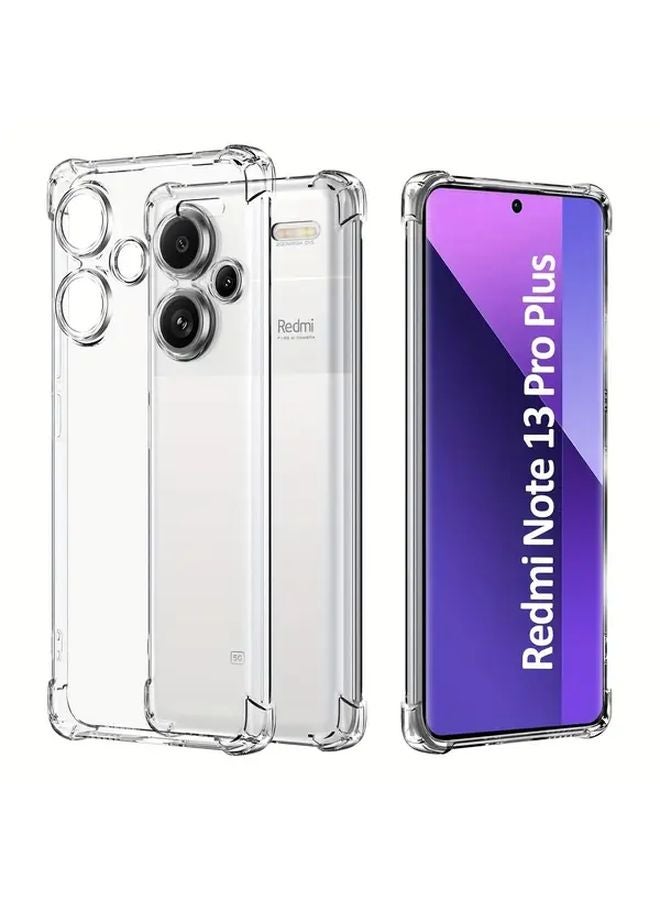 غطاء هاتف شفاف رفيع مضاد للصدمات من TPU لهاتف Redmi Note 13 Pro Plus - Image 1