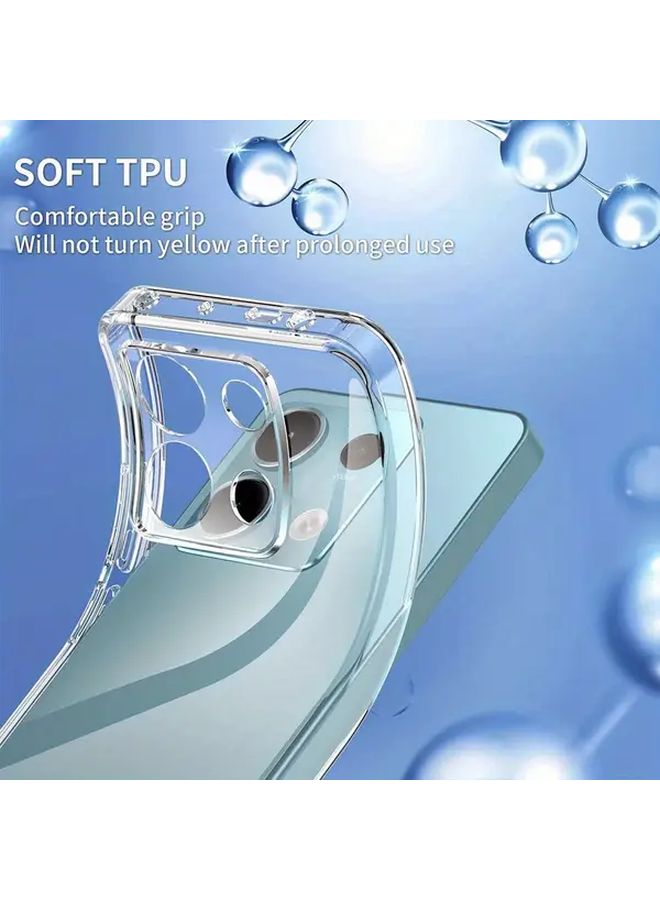 غطاء هاتف شفاف رفيع مضاد للصدمات من TPU لهاتف Redmi Note 13 Pro Plus - Image 3