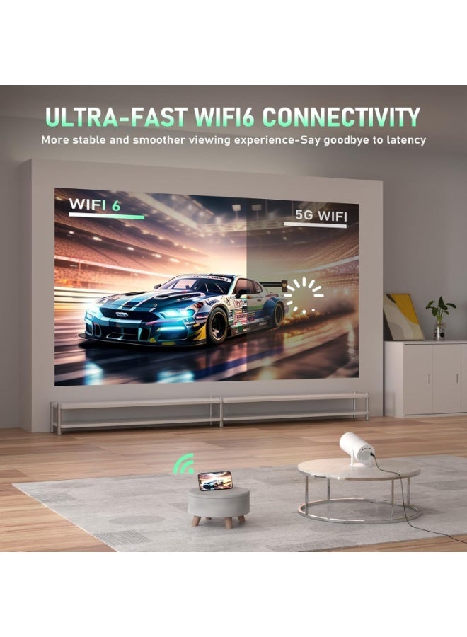 جهاز عرض صغير HY 300 مع واي فاي وبلوتوث، يدعم 4K 1080P، وحامل قابل للدوران 210 درجة - Image 4