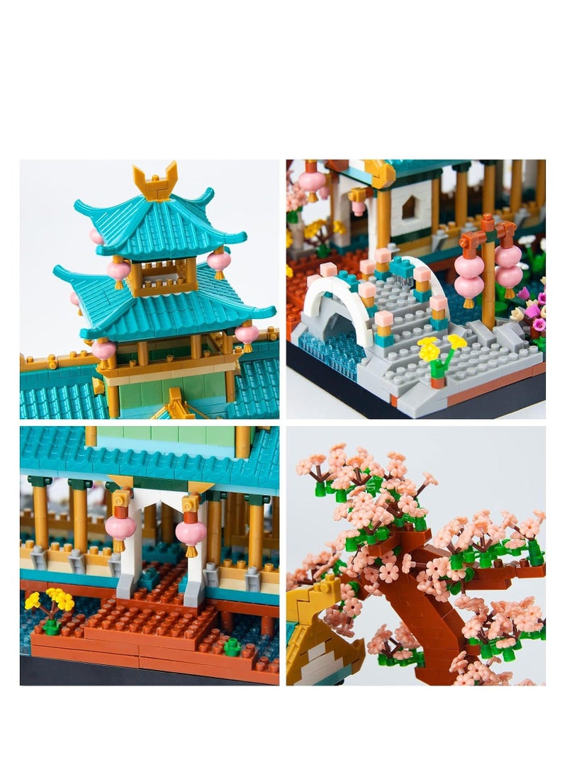 Y&D - Mini Chinese Classical Garden Building Blocks Set, Sakura Botanical Collection Set for Adults, 14+ Teens, Home Decor Accessories, Birthday Gift, 2350 Pcs - Image 1